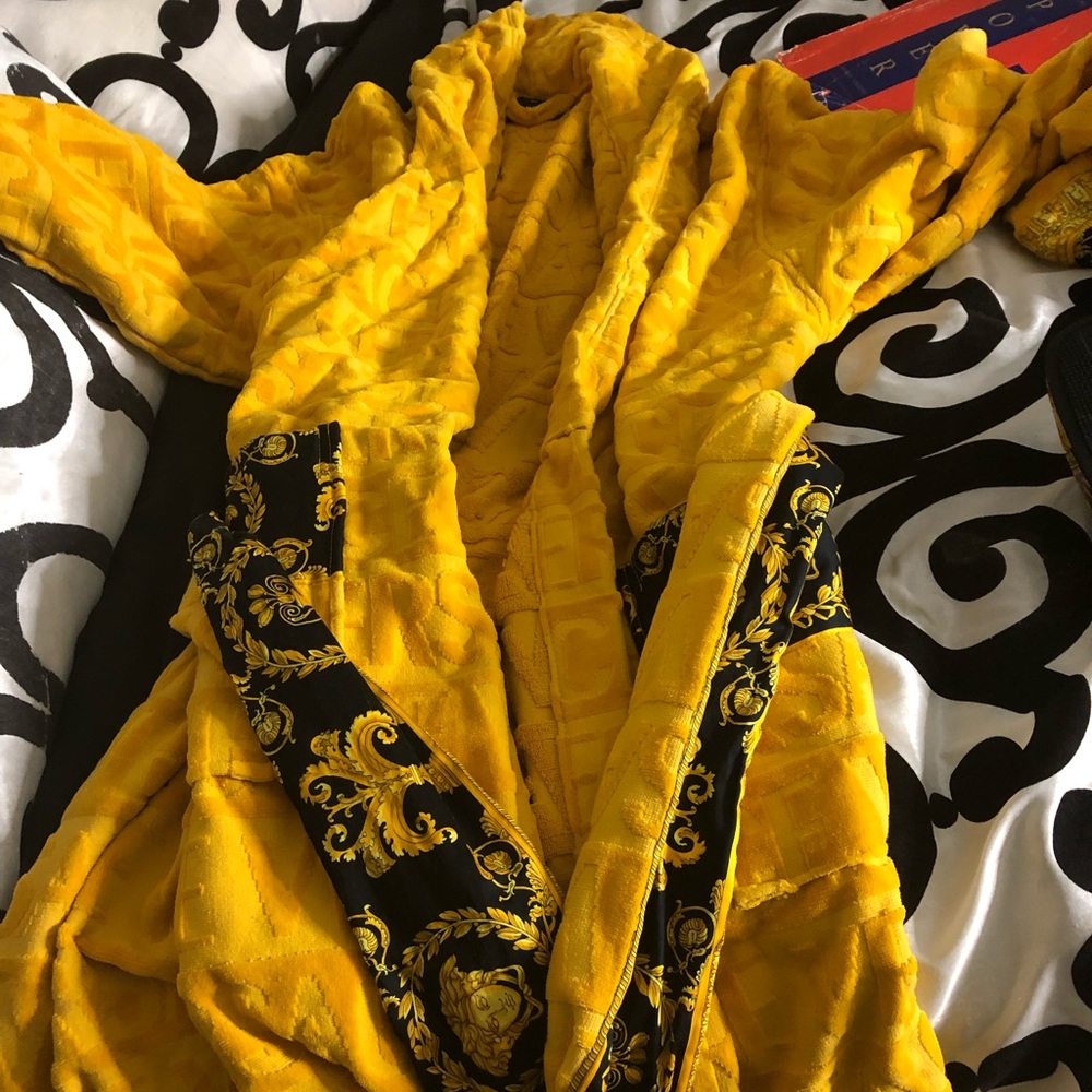 Versace baroque bathrobe